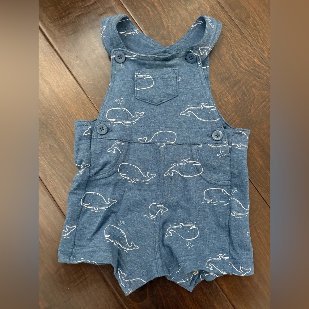 Whale Print Romper
